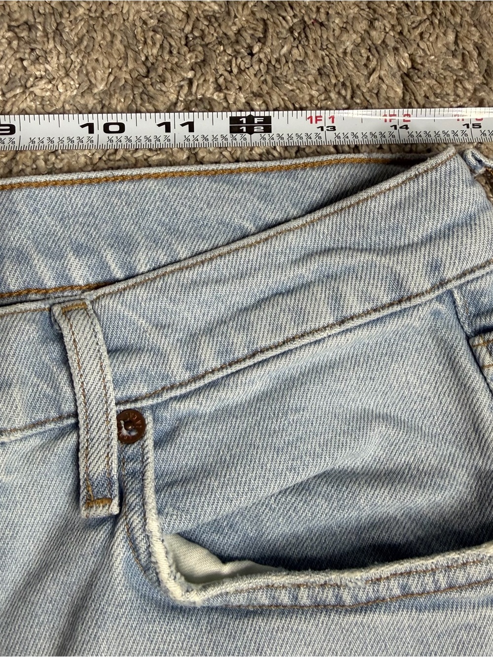 AGOLDE Ren Wide Leg Jean 29 8 light wash high rise raw hem designer stretch raw - Picture 8 of 13